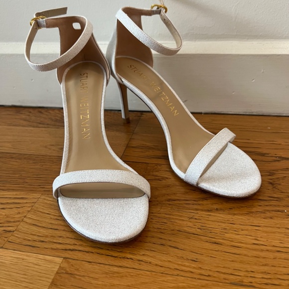 Stuart Weitzman Glitter Nunakedstraight Strap Sandal - Picture 10 of 16